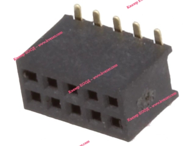 Съединител щифтов гнездо, женски 10PIN / 2x5PIN прав SMT