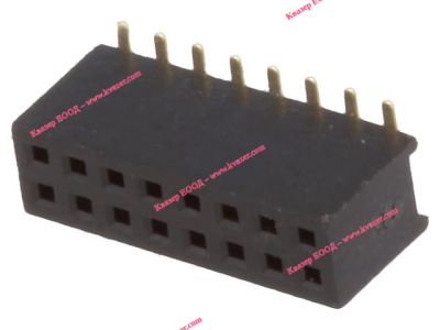 Съединител щифтов гнездо, женски 16PIN / 2x8PIN прав SMT