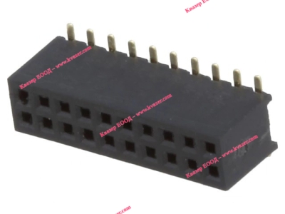 Съединител щифтов гнездо, женски 20PIN / 2x10PIN прав SMT