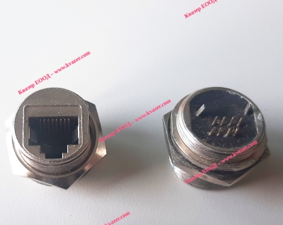 Гнездо RJ45 метално 8P8C THT