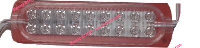 Светодиоден модул 18 LED, 1.8W, 12VDC червен