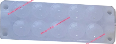Светодиоден модул 10 LED, 1.6W, 12VDC студено бял