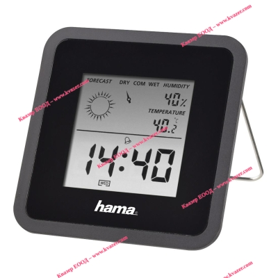 Цифров термометър/хигрометър HAMA TH-50 черен