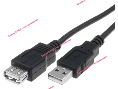 Кабел USB 2.0 удължител, USB A мъжки - USB A женски, 1.8м AK-300202-018-S ASSMANN