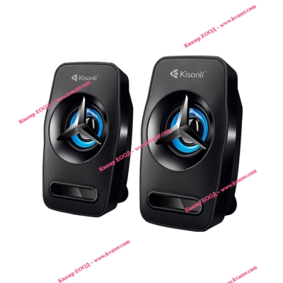 Тонколони Kisonli L-3030, 2x3W, USB, Черни