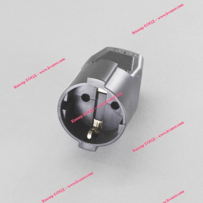 Щепсел шуко женски, черен 16A, 250V ТОДИ