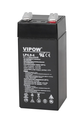 Акумулатор VIPOW 4V 4.9Ah 43/43/100mm