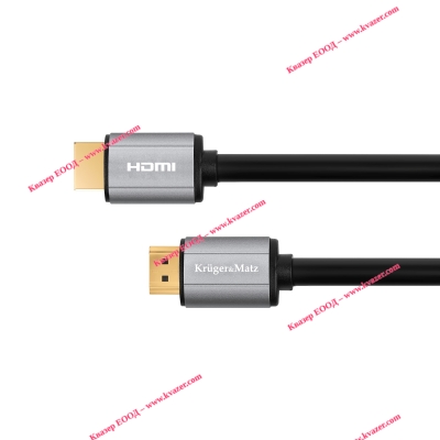 Кабел HDMI-HDMI, 4K, вер. HDMI 2.0, 1m Kruger&Matz Basic