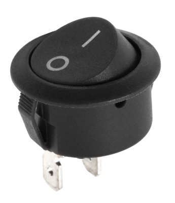 Ключ кръгъл R5 0-1 черен 6A/250V