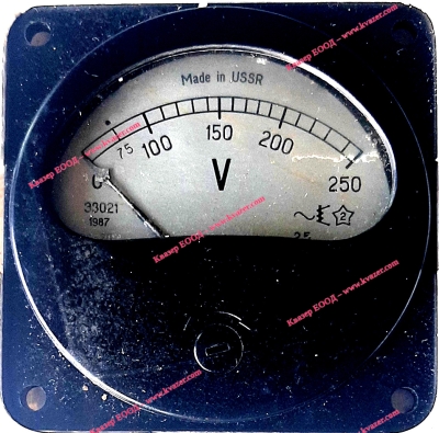 Волтметър 250V AC 80*80мм