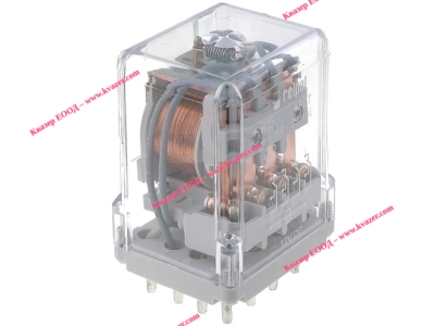 Реле R15 12VDC, 10A/250VAC, 10A/24VD, 4PDT RELPOL