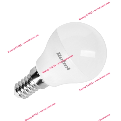 LED лампа Rebel G45 8W, E14, 3000K, 230V