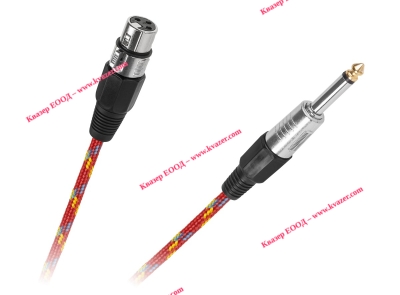 Кабел за микрофон женски CANON - мъжки моно жак 6.3мм 5м