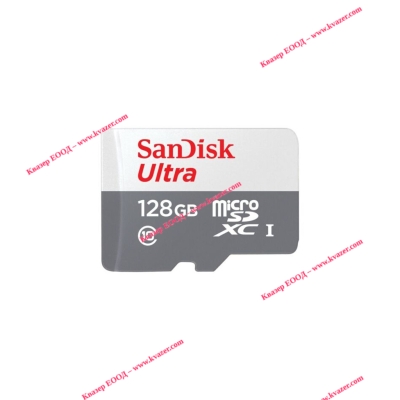 Карта памет Micro SDHC + адаптер SANDISK ULTRA MICROSDHC UHS-I, 128GB, CLASS 10, 100MB/S