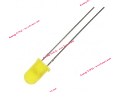 Светодиод 5mm, жълт, 20-40mcd, 30°, 1.7-2.5V FYL-5013YD1C