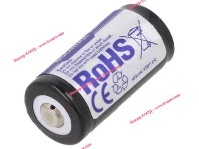 Акумулаторна батерия 16340 3.7V, 650mAh, ф16x34mm, 1.95A, Li-ion XTAR