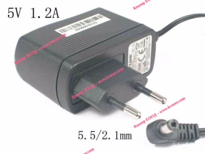 Импулсно захранване AMS1-0501200FV 5V/1.2A с букса 2.1x5.5x9mm