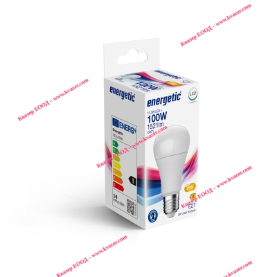 LED лампа ENERGETIC A60 13.2W/827/E27 2700K 1521lm