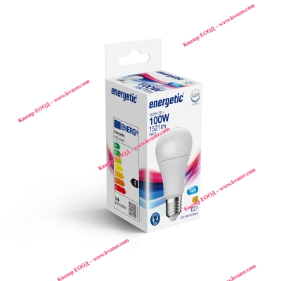 LED лампа ENERGETIC A60 13.2W/840/E27 4000K 1521lm