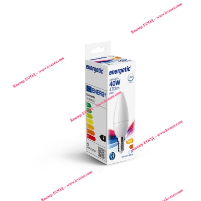 LED лампа свещ ENERGETIC 4.9W/827/E14 2700K 470lm