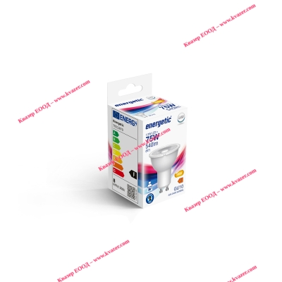 LED лампа ENERGETIC GU10 7.2W/830 3000K 540lm