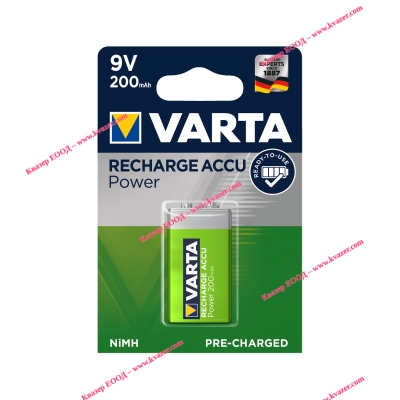 Батерия 6F22 9V 200mAh NiMH Varta
