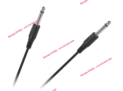 Аудио кабел моно жак 6.3mm, 2м
