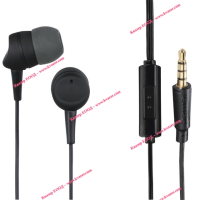 СЛУШАЛКИ С МИКРОФОН HAMA KOOKY, 3.5 MM, IN-EAR, ЧЕРЕНИ
