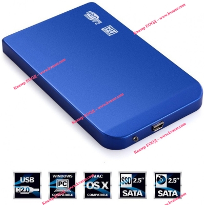 Кутия за външен хард диск SATA 2.5" HDD, USB 2.0