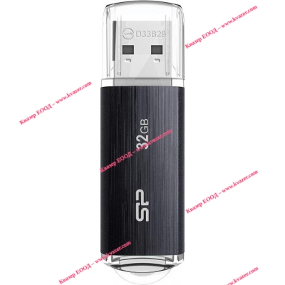 Flash drive (Флаш-памет) SILICON POWER Blaze B02, 32GB, USB 3.2 Gen 1, Черен