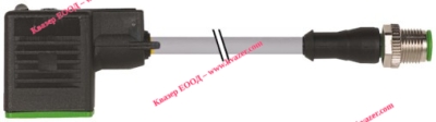 MURR 7000-40961-0260200 M12 male 0° A-cod. / MSUD valve plug BI-11mm