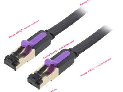 LAN Patch кабел Cat7 FTP 8m RJ45-RJ45 VENTION черен
