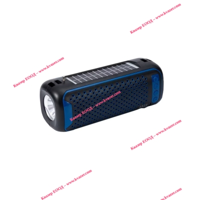 Bluetooth колонка SP JZ-580, Соларен панел, Фенер, FM радио, литиево-йонна батерия, слот за USB/micr