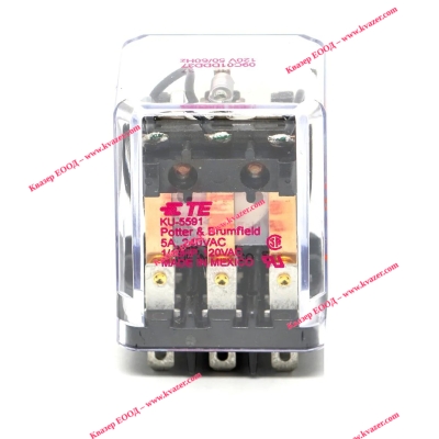 Реле KU-5591 бобина 120V AC, 3PDT 5A