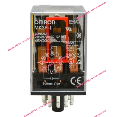 Реле Omron MK3P - I бобина 24V DC, 3PDT 10A 250VA