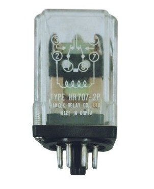 Реле HANKUK HR707-2P, бобина 100V AC, DPDT 10A 250VA