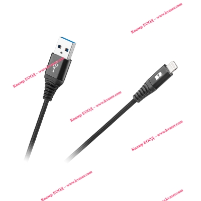 USB - Lightning REBEL кабел 100см черен