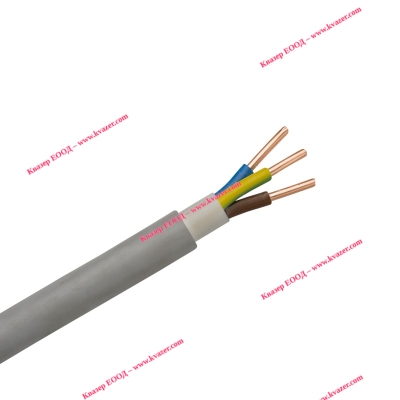Кабел NYM 300/500V 3x2.50кв.мм. сив