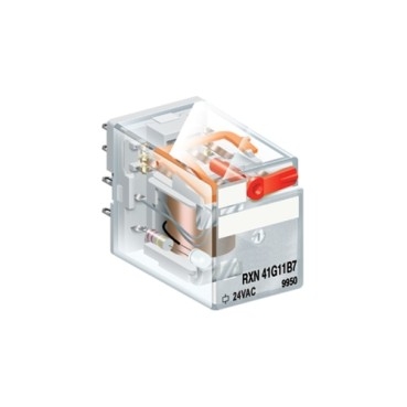 Реле RXN-41G11-B7 бобина 24V AC, 4PDT 8A 250VA Schneider Electric