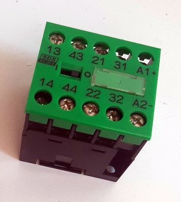 Контактор MC-SA-2A2B-24 SDS RELAIS 16A 380V AC, бобина 24V DC
