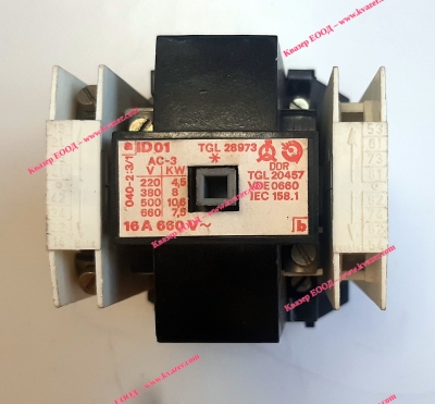 Контактор ID01 16A, бобина 220V 50Hz