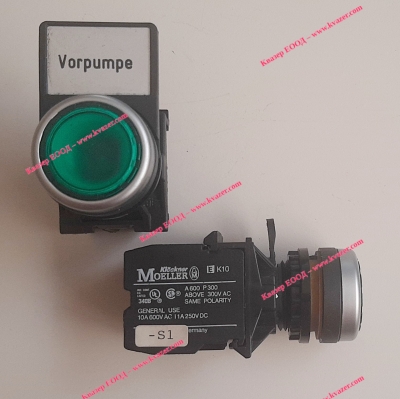 Зелен Push-button със задържане Klockner Moeller EK10