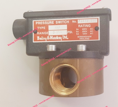 TYPE 107 BAILEY MACKEY PRESSURE SWITCH 5-160 PSI