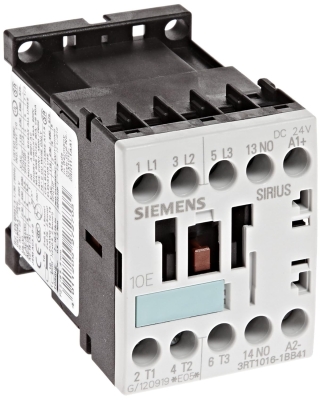 3RT1016-1BB41 SIEMENS Контактор 9A 3NO/1NO, бобина 24V DC