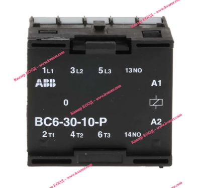 Контактор ABB BC6-30-10P 20A 3NO/1NO, бобина 12V DC