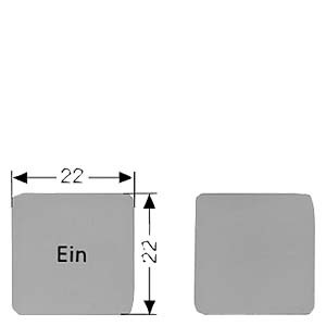 стикер 22 x 22mm UP 3SB3906-1ED SIEMENS