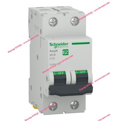Автоматичен прекъсвач EZ9F35210 Easy9 MCB XP 2P C 10A MCB SCHNEIDER ELECTRIC