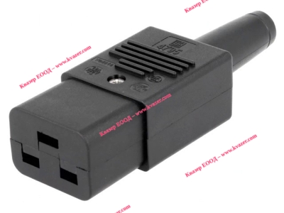 Захранваща букса, женски щепсел за кабел 16A 250V AC IEC 60320 SCHURTER
