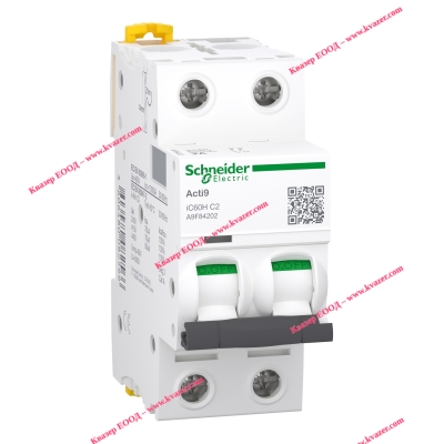 Автоматичен прекъсвач A9F84202 Acti9 iC60H 2P C 2A MCB SCHNEIDER ELECTRIC