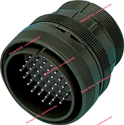 Кръгъл мъжки съединител 24pin MS3106B-24-28P, винтово заключване